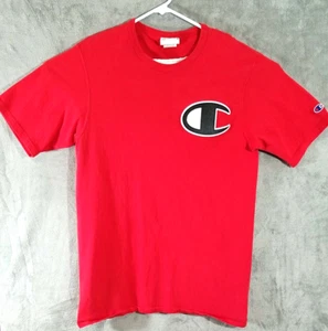 Champion Shirt Womens Large L Red Logo Embroidered Patch - Picture 1 of 8