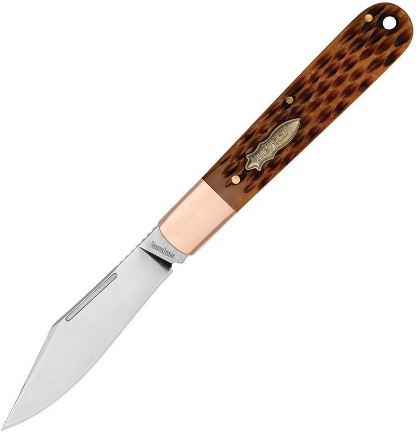 Kershaw Culpepper Slip Joint Brown Jigged Folding D2 Steel Pocket Knife 4383BJB