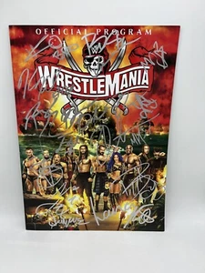 VINCE MCMAHON & 17 WWE WRESTLER'S HAND SIGNED WRESTLEMANIA PROGRAM WITH JSA LOA - Picture 1 of 12
