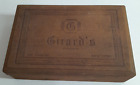 Rare Vintage Antique Wooden Girard?S Chocolates Empty Lidded Box New York 8"