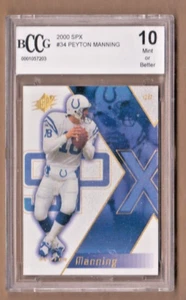 2000 SPx Peyton Manning #34 BCCG 10 - Picture 1 of 1