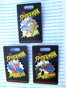 DISNEY SPIDERMAN, VENON and Dr OCTOPUS 3 PIN SET NEW MARVEL LIMITED RELEASE (LR) - Picture 1 of 3