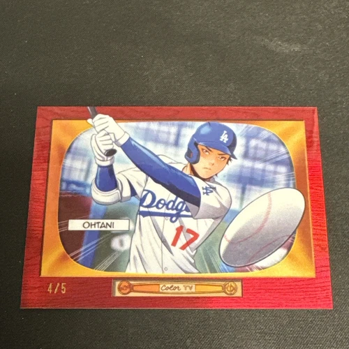 2024 Bowman Shohei Ohtani 1955 Bowman Anime Red #4/5 SSP ODDS 1:171020 ~ Dodgers