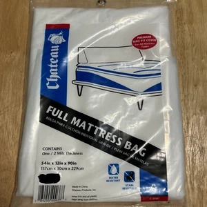 Full Mattress Bag for Moving / Storage 54in X 12in X 90in 2 Mils Thick. - Picture 1 of 2