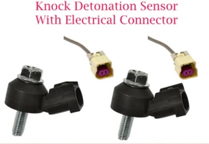 2 Pcs Knock Sensor W/Connectors Fits: Buick Cadillac Chevrolet GMC 2014 & UP - Picture 1 of 8