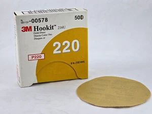 3M Hookit™ 216U Gold Sanding Discs P220 200 Grit 6" - Picture 1 of 2