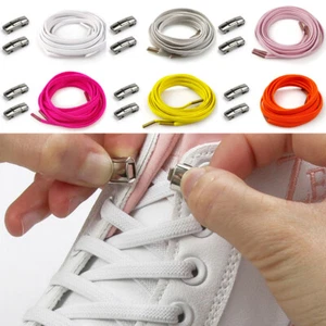 Lazy Flat Shoelaces Double Buckle Shoes Rope Shoe Accessories Shoe Tie η - Picture 1 of 31