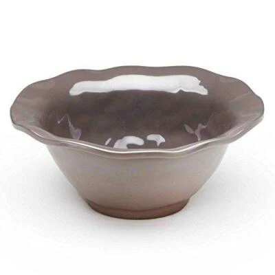 Q Cuadrado Volantes Guijarro Cereal Bowl Juego de Cuatro NUEVO Foto 1 de 2