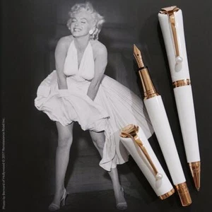 Rare Montblanc Marilyn Monroe Collabolation Design Ball Pen Japan - Picture 1 of 4