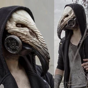 Pest Arzt Maske Halloween Kostüm Lange Nase Schnabel Cosplay Gothic Steampu W9H3 - Bild 1 von 11