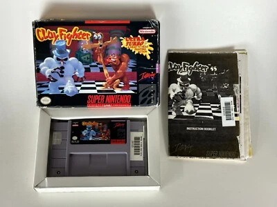 CLAY FIGHTER (Super Nintendo, 1994) SNES BOX CIB -COMPLETE ~ - Image 1 of 3