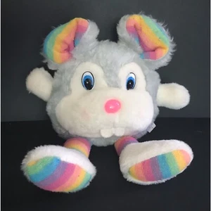 Peluche topo arcobaleno grigio Giftco vintage anni 80 kitsch stravagante - Foto 1 di 6