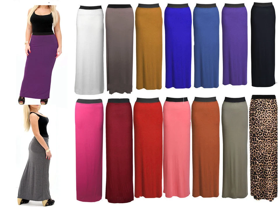  Damas Mujeres Gitanas Camiseta Larga Maxi Vestido Falda de Verano Damas Falda Talla 8-26 Foto 1 de 1