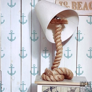 Anker Muster Schablone Farbe Maritim Wanddeko Stoff Möbel Kunst Handwerk - Bild 1 von 12