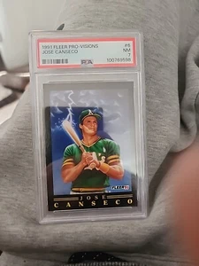 1991 Fleer - Pro-Visions Black #6 - Jose Canseco - Oakland Athletics - Picture 1 of 1