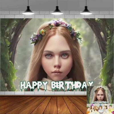 M3GAN Horror Party Supplies Birthday Decor Backdrop Banner Poster Vinyl 5x3ft - Image 1 of 4