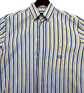 Paul & Shark Yachting Shirt Mens 42/16.5 Multicolor Striped Button Down Italy - Picture 1 of 16