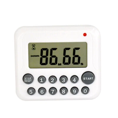 Timer Digital Groß LCD Küche Kochen Countdown Up Uhr 99 Minuten Alarm - Bild 1 von 4