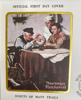 Norman Rockwell Scouts of Many Trails Official First Day Cover 1979 - Image 1 of 4