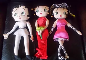 BETTY BOOP DOLLS 3 "", "BLACK BELT", "GLAMOUR" & "SASSY" NEW WITH TAGS - Picture 1 of 1