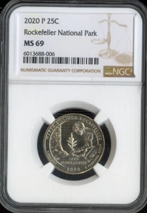 2020 March-Billings Rockefeller Quarter NGC MS69 Quality - Picture 1 of 2