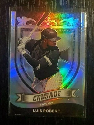 2021 PANINI CRUSADE LUIS ROBERT SILVER PRIZM #21 WHITE SOX - Image 1 of 2