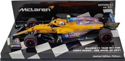 MCLAREN F1 TEAM MCL35M LANDO NORRIS in 1:43 scale by Minichamps by Minichamps - Image 1 of 2