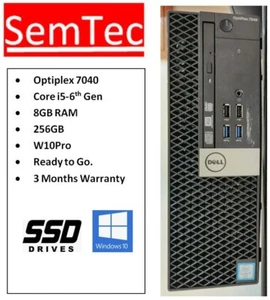 Dell OptiPlex 7040 SFF Intel i5-6500 3.20GHz 16GB RAM 512GB SSD Win 10P - Picture 1 of 4