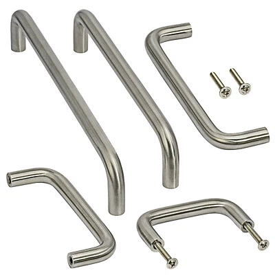 Möbelgriffe Bügelgriff ECHT EDELSTAHL Schubladengriff Küche Schrankgriffe massiv - Bild 1 von 4