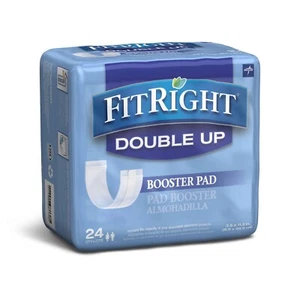 Medline FitRight Double Up Booster Pads 24 Liners 1 PKG Incontinence Liners NEW - Picture 1 of 1