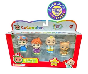 PACK DE 4 FIGURAS COCOMELON. JUEGO DE FIGURAS JJ & FAMILY. Familia y amigos. Incluye - Imagen 1 de 6