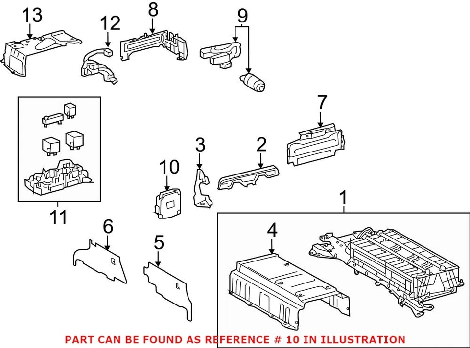 Sensor de voltaje de la batería del motor de accionamiento original OEM para Lexus CT200h 8989247080 Foto 1 de 1