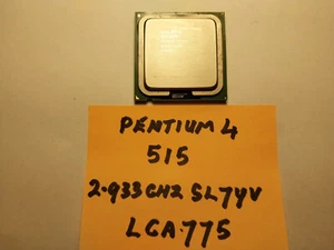 Pentium 4 515 2.933GHz 1.388v 533MHz Bus 1Mb L2 SL7YV Prescott LGA775 CPU - Picture 1 of 1