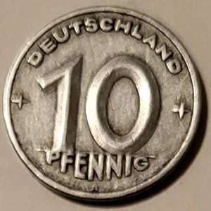 West Germany 1948 A 10 Pfennig Coin - Picture 1 of 2