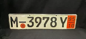 Placa alemana de exportación temporal de Landeshauptst Munchen Baviera - Imagen 1 de 4