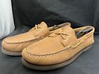 Sperry Top-Sider Mens Gold Cup 2 Eye Sahara Lace Up Boat Shoe US 14M Tan Leather