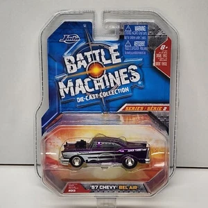 2009 Jada Battle Machines Series 2 #013 Chevy Bel Air w Guns on Hood Purple - Picture 1 of 3