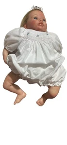 17 Zoll Reborn Baby Puppe Mädchen großzügig Baby 2009 braun haargewichtet - Bild 1 von 9