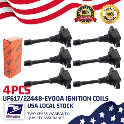 Set of 6 OEM Ignition Coil UF617 For 2011-2013 INFINITI M37 3.7L V6 22448-EY00A - Image 1 of 4