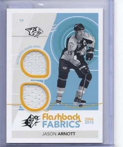 2010-11 UD SPX JASON ARNOTT FLASHBACK FABRICS JERSEY - Picture 1 of 1