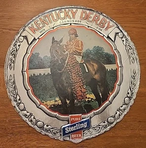 1974 Sterling Bier Kentucky Derby Gewinner Schild - Kanonade 14,5" Durchmesser - Bild 1 von 7