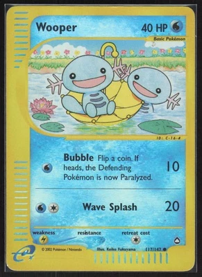 Wooper (117) Common Aquapolis 65117/147 MP - Image 1 of 2