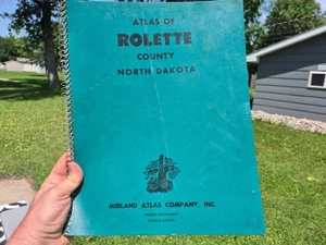 Großes 1975 Rolette County North Dakota Atlas Plat Buch Rolla Dunseith Mylo etc. - Bild 1 von 9