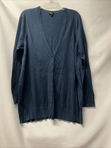 Torrid 3 Blau Langarm Strickjacke Pullover Stretch Freizeit Arbeit Karriere  - Bild 1 von 5