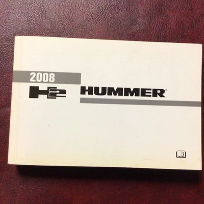 2008 HUMMER H2 ORIGINAL OWNERS MANUAL BOOK GUIDE ALL MODELS - Image 1 of 4