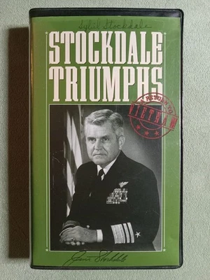 STOCKDALE TRIUMPHS A RETURN TO VIETNAM VHS SIGNED BY SYBIL & JIM CLAMSHELL RARE - Image 1 of 4