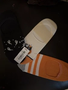 Nuevo paquete de 3 calcetines antiguos azul marino de Halloween Footy - Imagen 1 de 2
