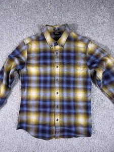 Eddie Bauer Herren Flanellhemd Größe M blau und gelb  - Bild 1 von 16