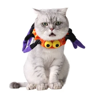 Elastic Puppy Halloween Collar Decorative Cat Spider Neck Scarf Cosplay Party - Picture 1 of 7