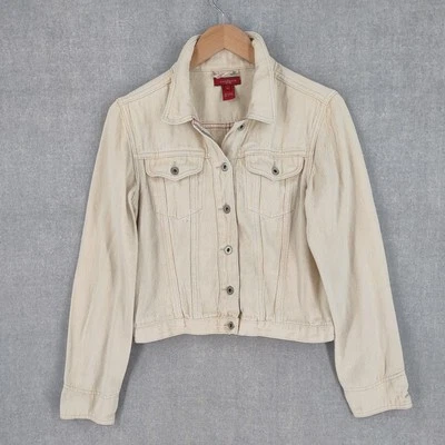 Chaqueta Sundance Mediana Marfil Recortada Cáñamo Camionero Abotonada Bohemia Occidental Foto 1 de 4